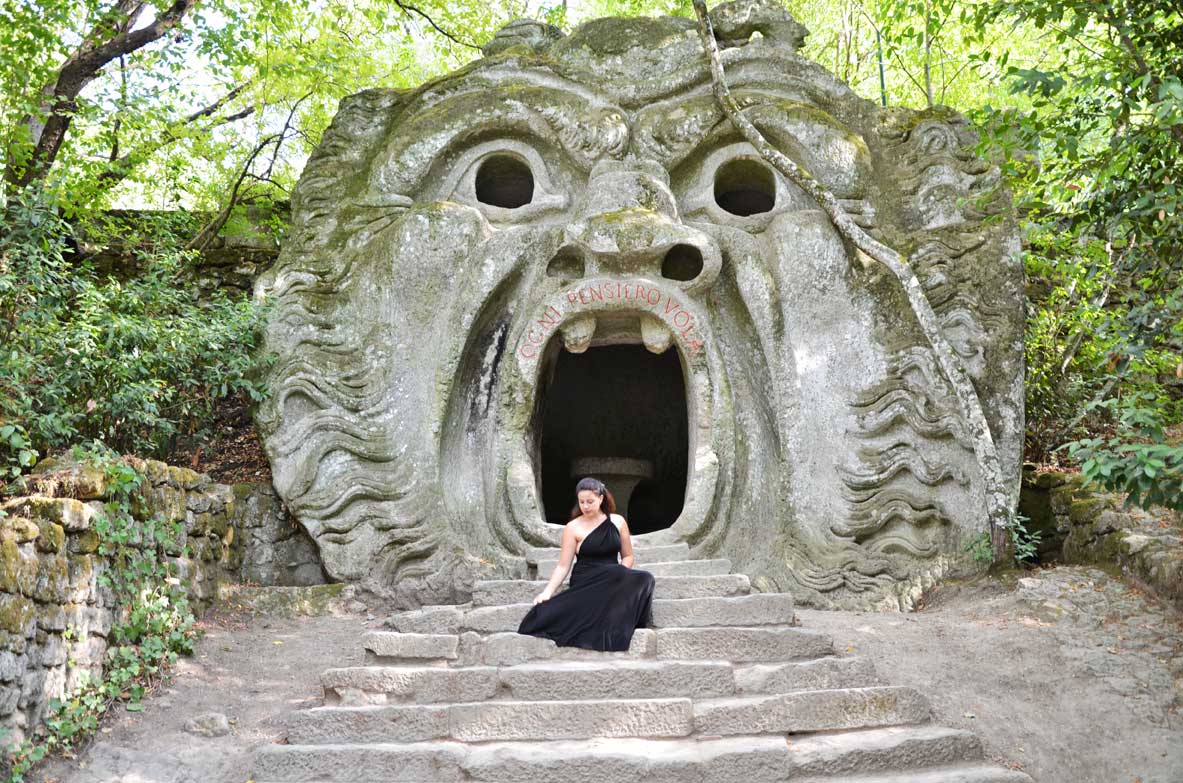 The Garden and the Abode of the Park of Monsters in Bomarzo
